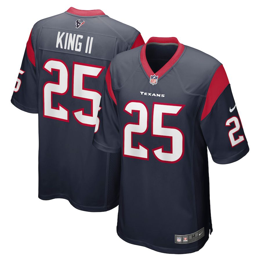 Men Houston Texans 25 Desmond King II Nike Navy Game NFL Jersey
